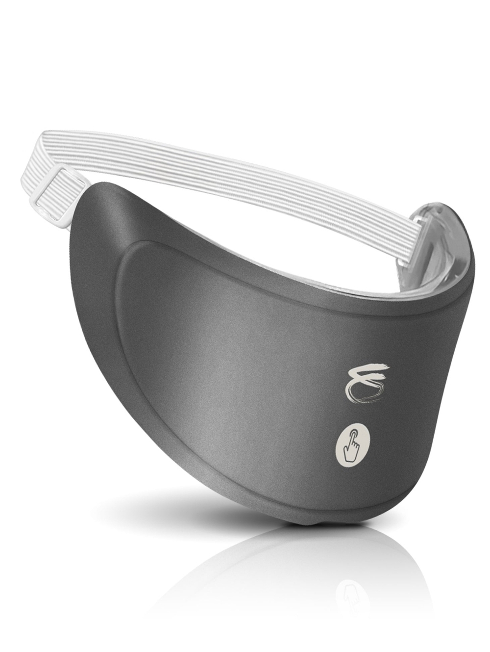 Grey Eye and Face Massager with Adjustable Strap